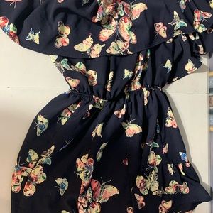A butterfly romper.